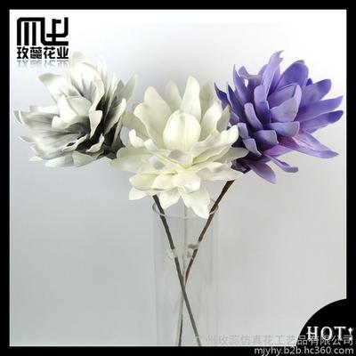 优惠价供应仿真植物3色EVA欧式花 单支高档手感仿真花 玫蕊仿真花批发1299A图片_高清图_细节图-广州玫蕊仿真花工艺品 -